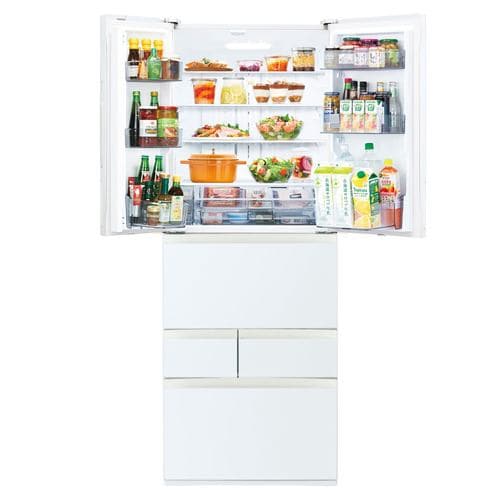 東芝 GR-W600FH(EW) 6ドア冷凍冷蔵庫 (601L・フレンチドア) グラン 