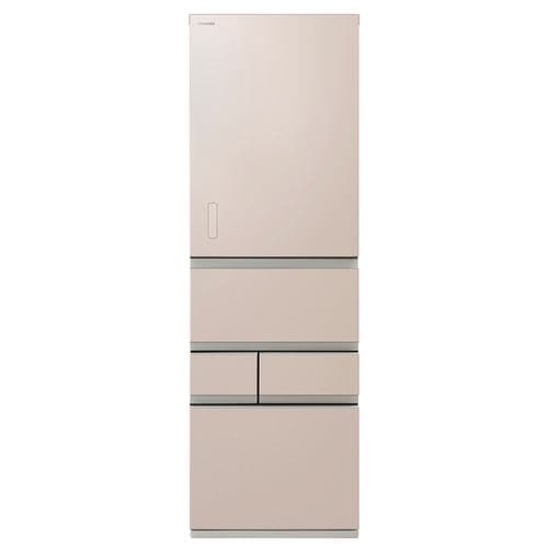 【推奨品】東芝 GR-W500GTM(NS) 5ドア冷凍冷蔵庫 (501L・右開き) エクリュゴールド
