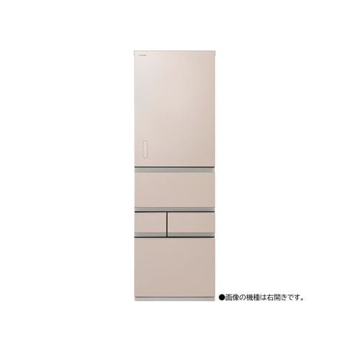 東芝 GR-W500GTML(NS) 5ドア冷凍冷蔵庫 (501L・左開き) エクリュゴールド