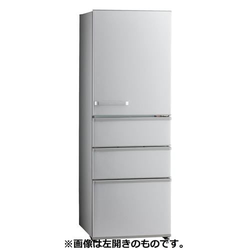 AQUA AQR-36PL(S) 4ドア冷凍冷蔵庫 355L 左開き ブライトシルバー
