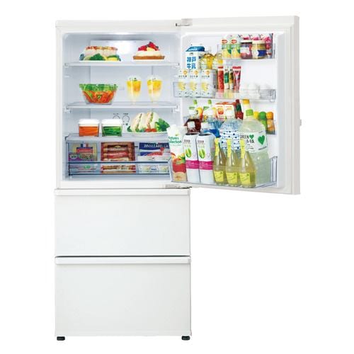 AQUA AQR-27P(W) 3ドア冷凍冷蔵庫 272L 右開き ミルク | ヤマダウェブコム