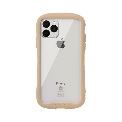 Hamee 41-907344 秀逸 iPhone 11 Reflection強化ガラスクリアケース ベージュ Pro専用 新作 人気 iFace
