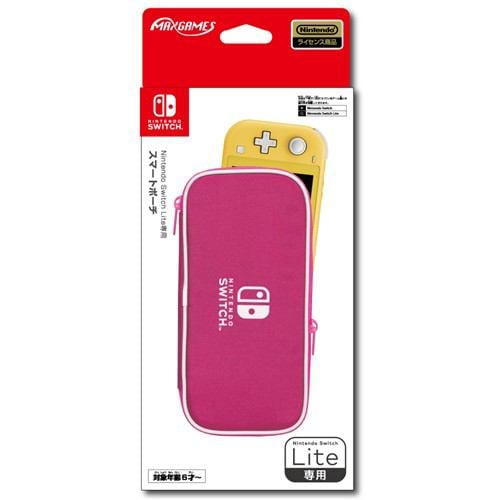 マックスゲームズ HROP-01PI Nintendo Switch Lite専用スマートポーチ  ピンク