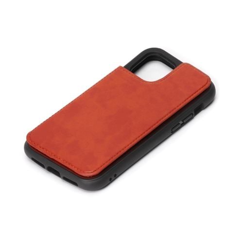 PGA PG-20FPU04BR iPhone12 mini用 タフバックフリップケース Premium Style ブラウン