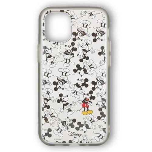 グルマンディーズ DN-751A ディズニー／ディズニー・ピクサーキャラクター IIII fit Clear iPhone 12 mini対応ケース ミッキーマウス