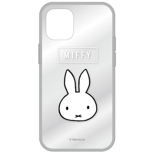 グルマンディーズ MF-108BK ミッフィー IIII fit Clear iPhone 12 mini対応ケース フェイス