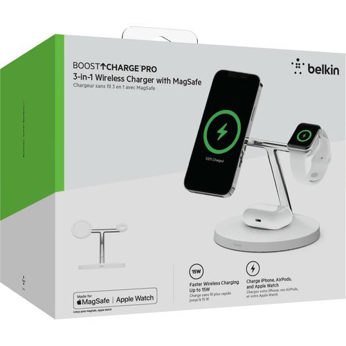 Belkin WIZ009DQWH MagSafe急速充電対応 iPhone,apple watch , AirPods 