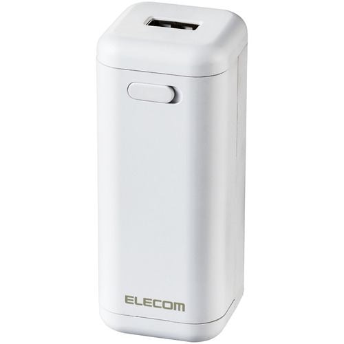 エレコム DE-KD01WH モバイルバッテリー 乾電池式 単3電池4本付属 ホワイト