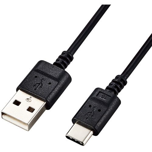 エレコム MPA-ACX10BK USB Type-Cケーブル スマホ用 USB(A-C) 極細 1.0m ブラック