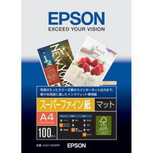 エプソン KA4100SFR 【純正】スーパーファイン紙（A4／100枚）