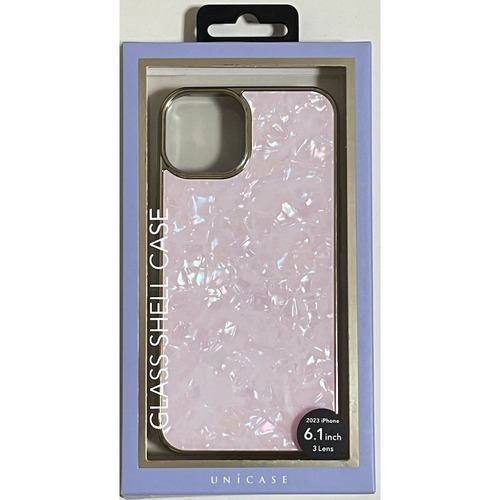 ユニケース UNI-CSIP23MP-0GSPN Glass Shell Case for iPhone 15Pro (pink) pink