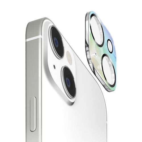 PGA PG-23ACLG06AR iPhone15 iPhone15Plus カメラフルプロテクター Premium Style オーロラ／ブラック PG23ACLG06AR