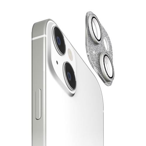 PGA PG-23ACLG15SV iPhone15 iPhone15Plus カメラフルプロテクター Premium Style グリッター／ラメシルバー PG23ACLG15SV