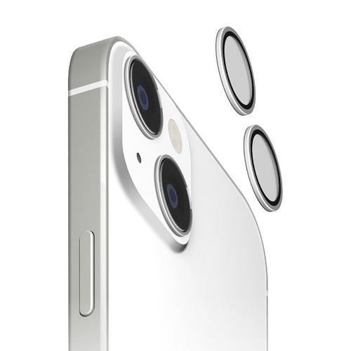 PGA PG-23ACLG24SV iPhone15 iPhone15Plus カメラレンズプロテクター Premium Style シルバー PG23ACLG24SV
