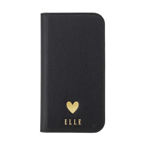 ELLE Folio Case for iPhone 15 Pro [ Black ] ELBLKFLIP2361P ブラック