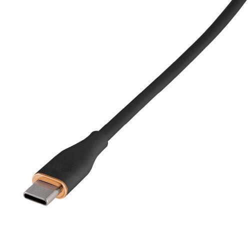 ナカバヤシ ZUH-CCPD210BK やわらかシリコンケーブル PD対応 USB Type-Cケーブル C to C 1.0m  ブラック