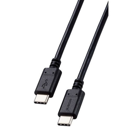 エレコム MPA-CC5P05BK USB2.0ケーブル(C-C、100W対応) 0.5m ブラック