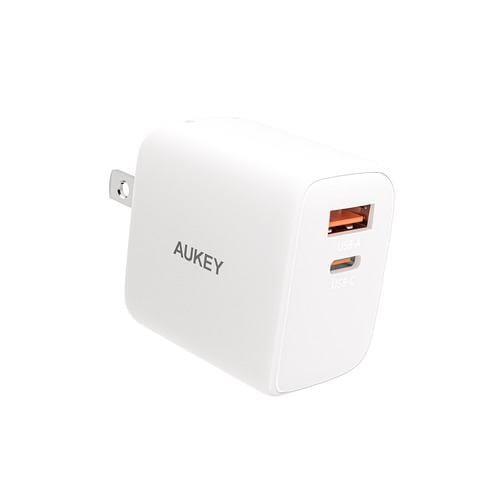 AUKEY PA-F4-WT USB充電器 Swift Mix 32W [USB-A 1ポート／USB-C 1ポート] ホワイト