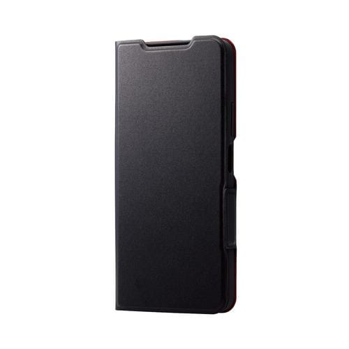 エレコム PM-O233PLFUBK OPPO A79 5G ソフトレザーケース 薄型 磁石付 ワイヤレス充電可 ブラック