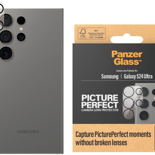 ＰａｎｚｅｒＧｌａｓｓ PanzerGlass PicturePerfect Camera Lens Galaxy S24 Ultra Black 1206