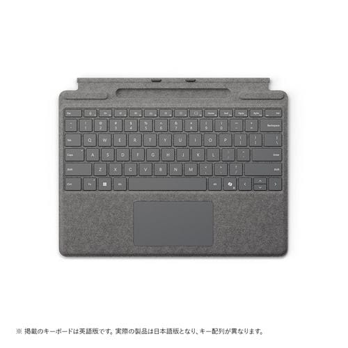 Microsoft 8XA-00256 Surface Pro キーボード（ペン収納付き／スリム ペン別売り） タイプ カバー プラチナ