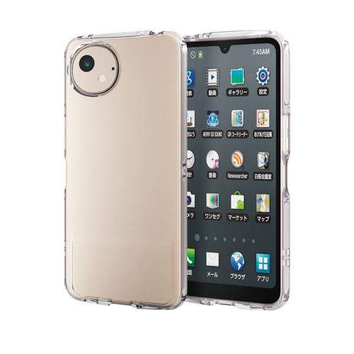 エレコム PM-S241TSLUCCR AQUOS wish4 SH-52E ケース ソフト カバー レンズ保護設計 TOUGH SLIM LITE  クリア