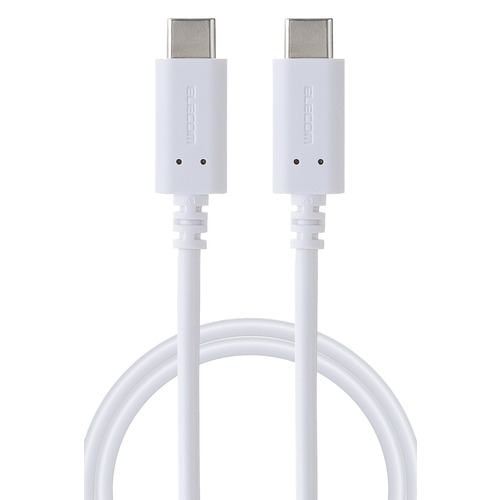 エレコム GM-CC20WH USB Type-C ケーブル USB-C to C USB2.0 2m PD 60W 急速充電 転送 充電ケーブル ホワイト