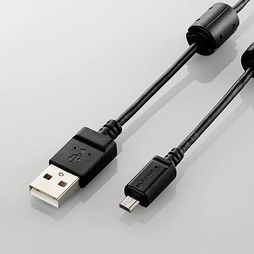 エレコム カメラ接続用USBケーブル(平型mini8pinタイプ) 0.5m DGW-F8UF05BK