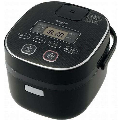 品】シャープ 炊飯器 3合 黒厚釜 球面炊き ブラック KS-C5K-B (shin-