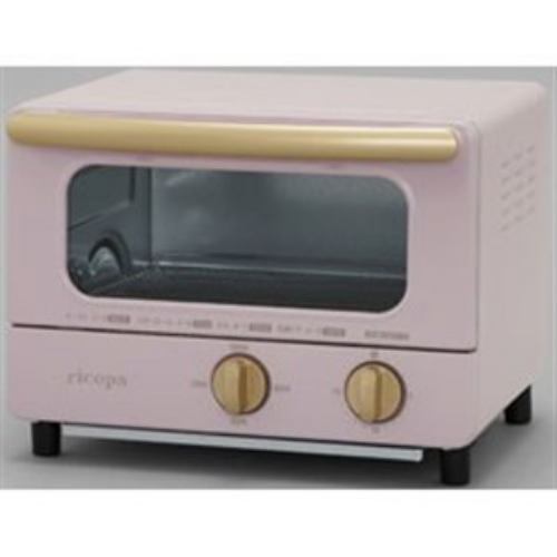 アイリスオーヤマ EOT-R1001-PA オーブントースター 「ricopa（リコパ）」（1000W）アッシュピンク