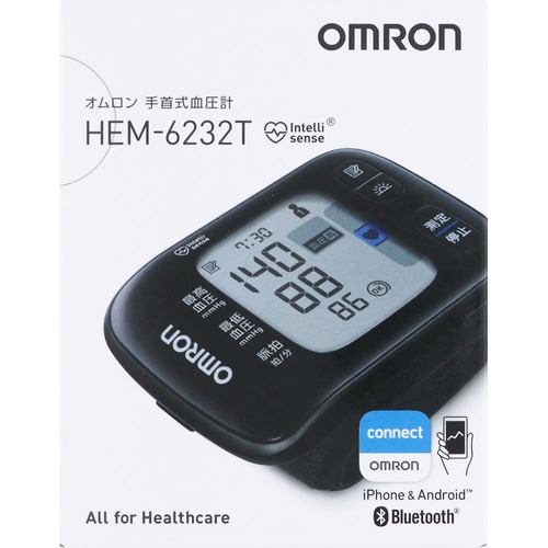 オムロン HEM-6232T 手首式血圧計 黒 血圧計