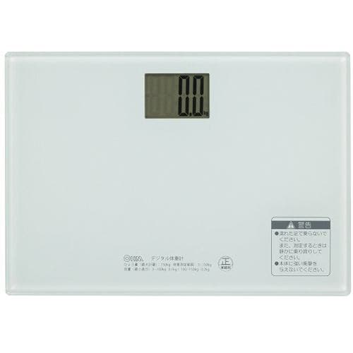 オーム電機 HBK-T102-W デジタル体重計