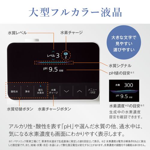 パナソニック TK-HS71-W 還元水素水生成器 ホワイト TKHS71W