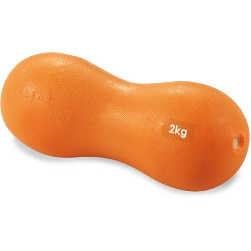エレコム HCF-DBY20DR ダンベル 2kg やわらか 筋トレ シェイプアップ オレンジ