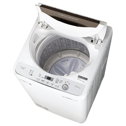 シャープ ES-GE4C-T 全自動洗濯機 (洗濯4.5kg) ブラウン系 | ヤマダ