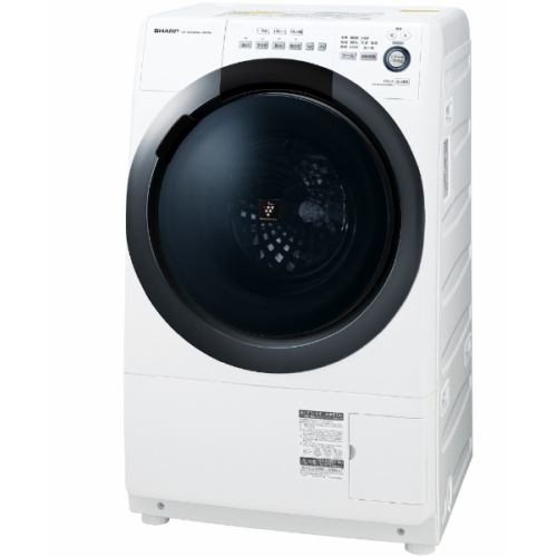シャープ ES-S7D-WR ドラム式洗濯乾燥機 (洗濯7.0kg／乾燥3.5kg・右開き) ホワイト系