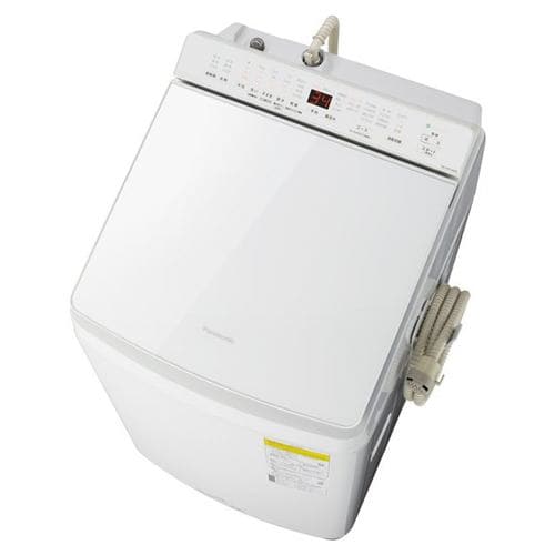 パナソニック　NA-FW100K8-W　縦型洗濯乾燥機　(洗濯10kg・乾燥5kg)　泡洗浄　ホワイト