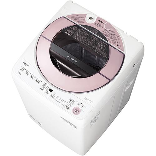 シャープ ES-GV7E-P 全自動洗濯機 (洗濯7kg) ピンク系