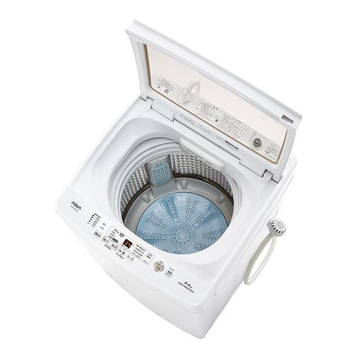 洗濯機 アクア 8KG AQUA AQW-GV80J 全自動洗濯機 8.0kg ホワイト：家電 