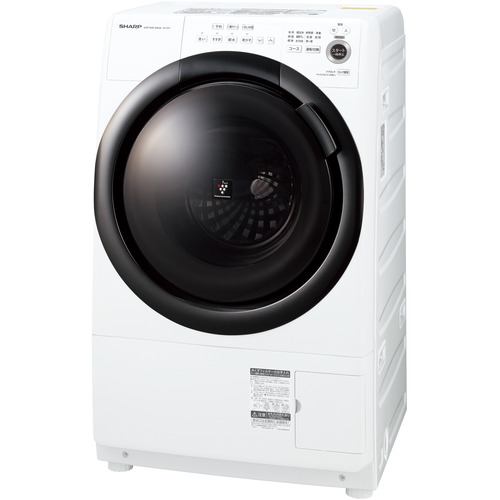 シャープ ES-S7F-WL ドラム式洗濯乾燥機 (洗濯7.0kg 乾燥3.5kg・左開き