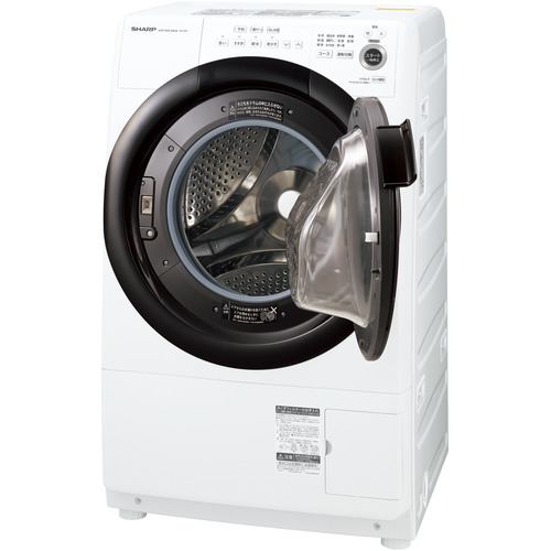 シャープ ES-S7F-WR ドラム式洗濯乾燥機 (洗濯7.0kg 乾燥3.5kg・右