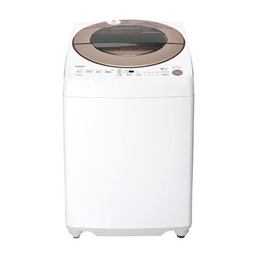 シャープ ESGV10F インバーター洗濯機 ステンレス穴なし槽 (洗濯10kg) ブラウン系