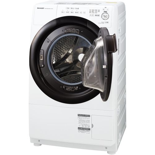 シャープ ES-S7G ドラム式洗濯乾燥機 (洗濯7kg・乾燥3.5kg) 右開き WR