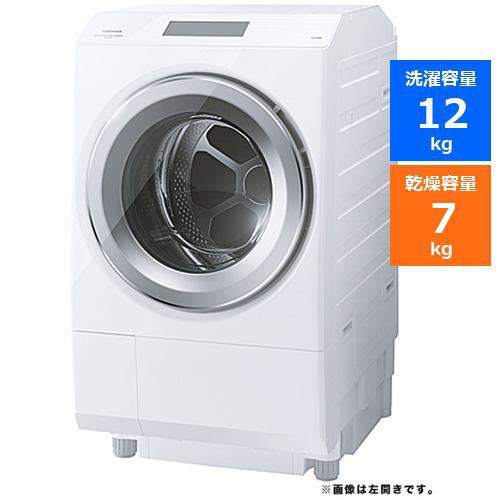 東芝 TW-127XP2R(W) ドラム式洗濯乾燥機 ZABOON 右開き (洗濯12.0kg・乾燥7.0kg) グランホワイトTW127XP2R(W)