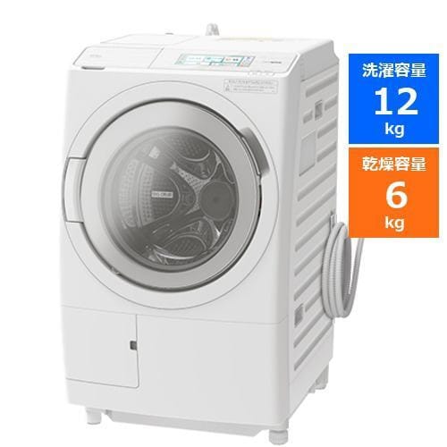 日立 BD-STX120HL W ドラム式洗濯乾燥機 (洗濯12kg・乾燥6kg) 左 