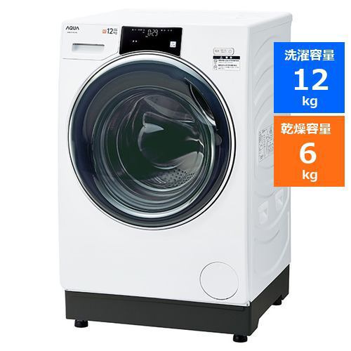 AQUA AQW-D12N(W) ドラム式洗濯乾燥機 まっ直ぐドラム 12kg／6kg ...