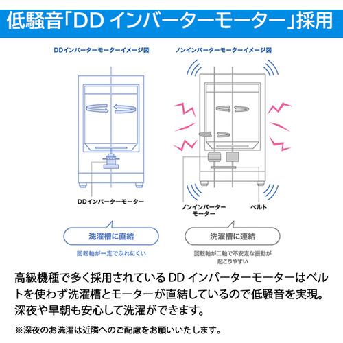 Haier JW-LD75C-W 洗濯機 7.5kg ホワイト JWLD75CW | ヤマダウェブコム