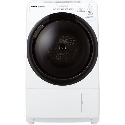 シャープ ES-S7H ドラム式洗濯乾燥機 7kg (クリスタルホワイト・右開き 
