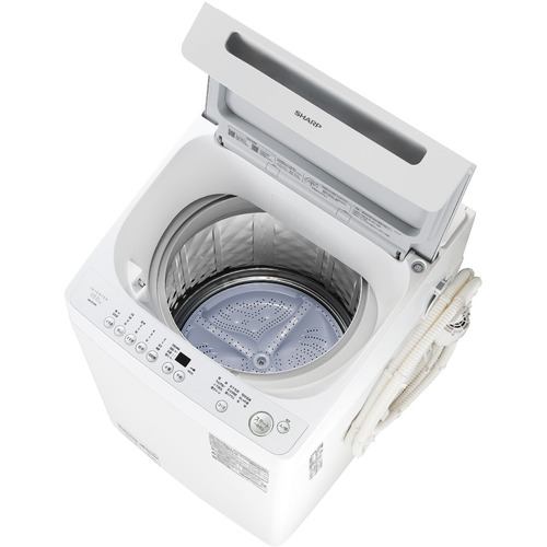 穴なしサイクロン洗浄乾燥機能SHARP ES-GV10H インバーター洗濯機 ステンレス穴なし槽 10kg