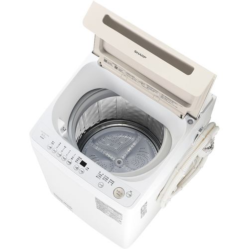 C6334★2021年製美品★シャープ洗濯機　8KG 穴無し槽　インバーター搭載家電キング